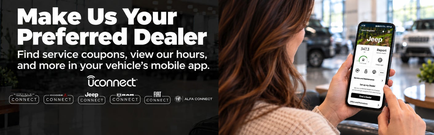 uconnect® make us your preferred dealer | Klaben Chrysler Jeep Dodge Inc. in Kent OH
