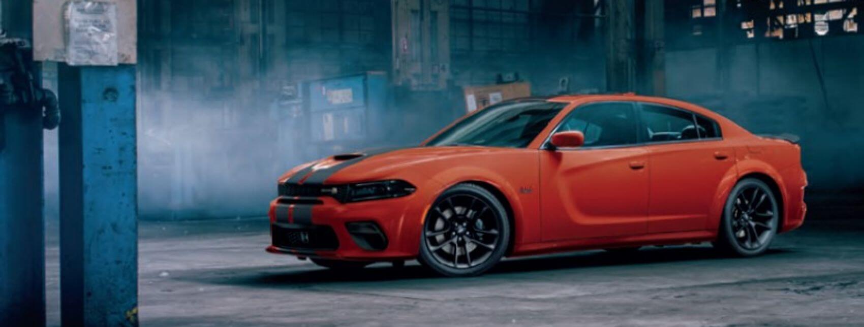 Dodge Charger in garage