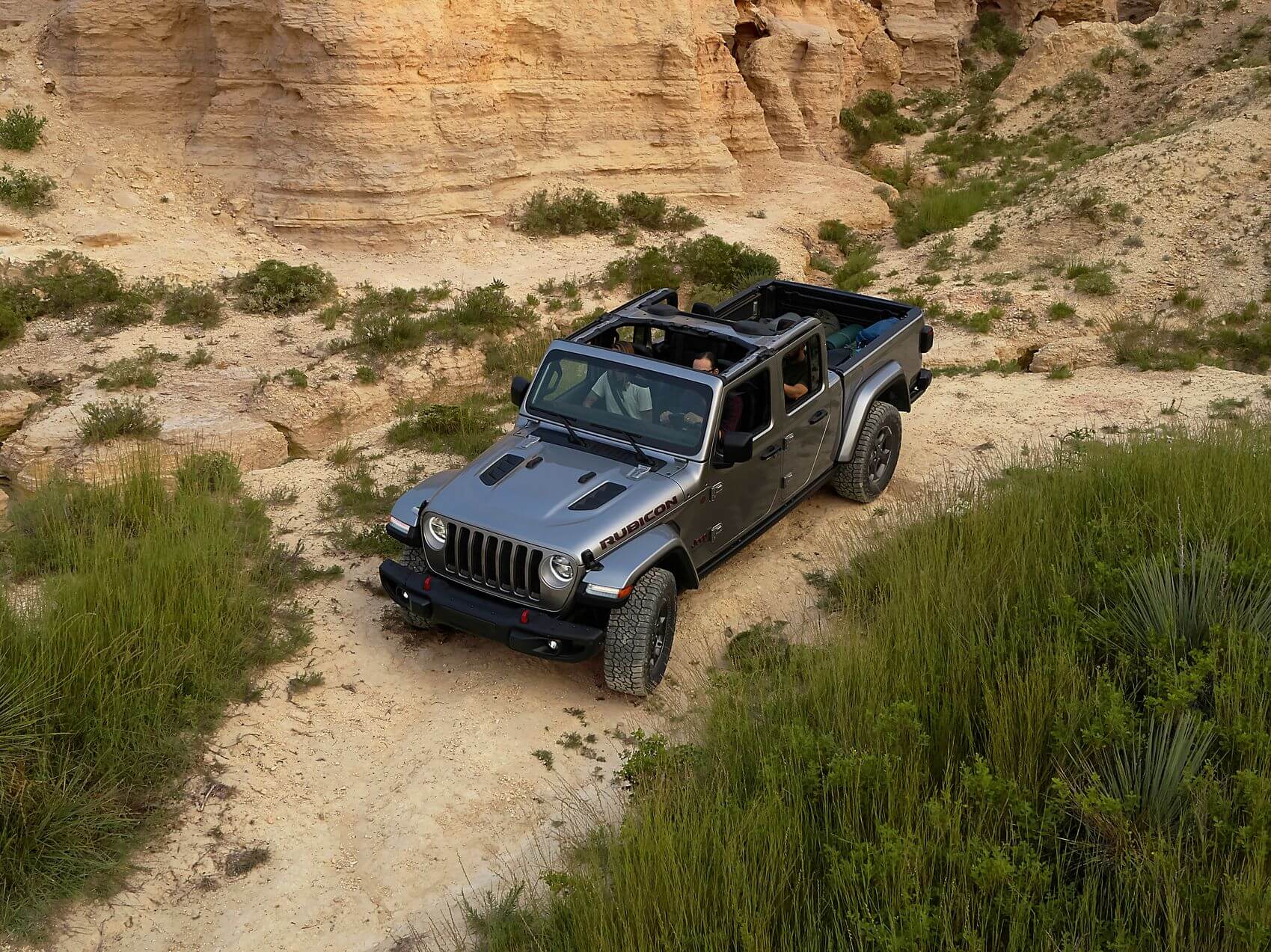 Jeep Gladiator on dirt